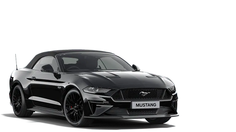 MUSTANG 5.0 V8 GT Convertible in Shadow Black